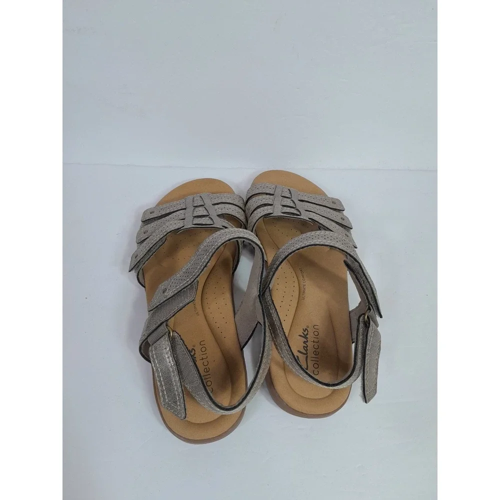 Clarks Womens Elizabelle Kay Beige Casual Sandals Shoes Women Sz 8 - Picture 10 of 12
